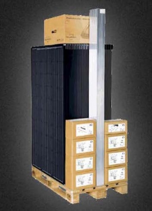 zonnepaneelkit 1600 wp zwarte panelen  plat dak